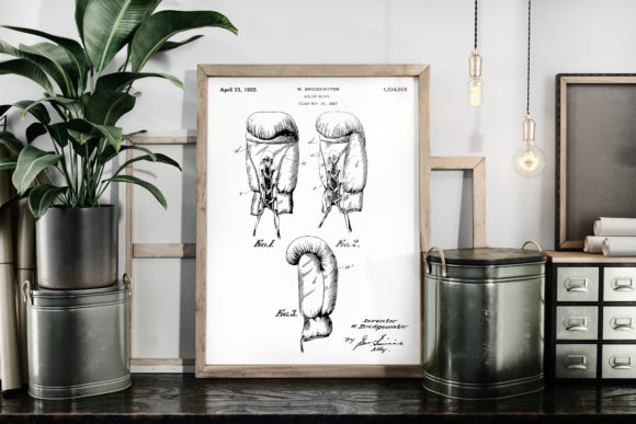 Download Boxing Glove Patent 1925 Art Drawing - 1925 Collection