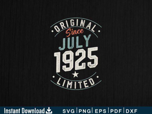 Download July 1925 Gifts 99th Birthday - 1925 Collection